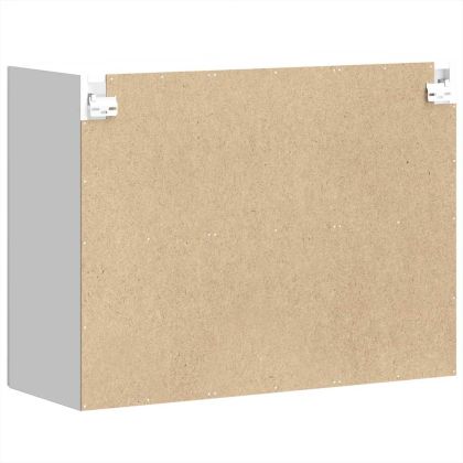 Кухненски стенен шкаф със стъклена врата Lucca бял