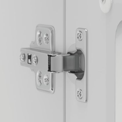 Кухненски стенен шкаф със стъклена врата Lucca бял