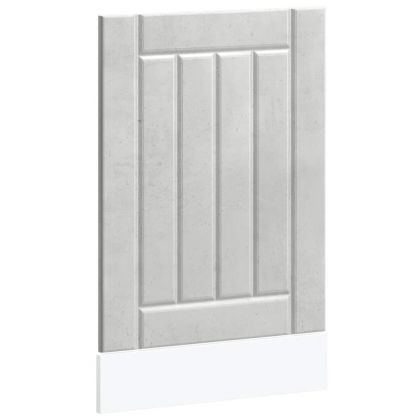 Панел за миялна машина, Lucca, бетонно сив, инженерно дърво