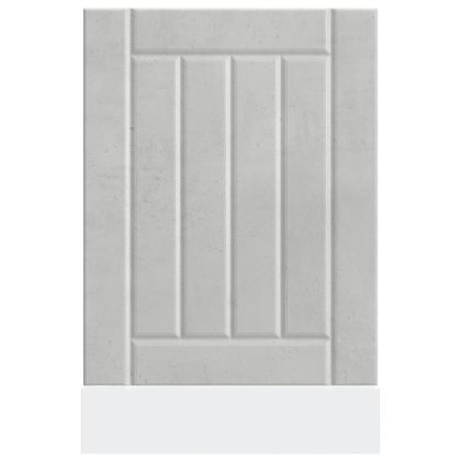 Панел за миялна машина, Lucca, бетонно сив, инженерно дърво