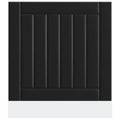 Панел за миялна машина, Lucca, черен, инженерно дърво