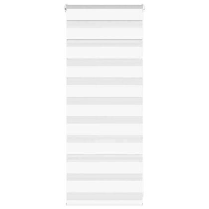 Зеброва щора бял 65x100 см Ширина на плата 60,9 см Полиестер