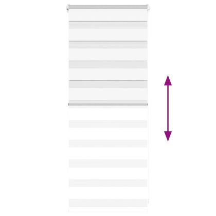 Зеброва щора бял 65x100 см Ширина на плата 60,9 см Полиестер