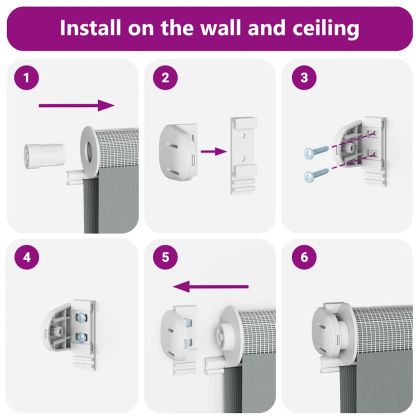 Зеброва щора бял 125x100 см Ширина на плата 120,9 см полиестер