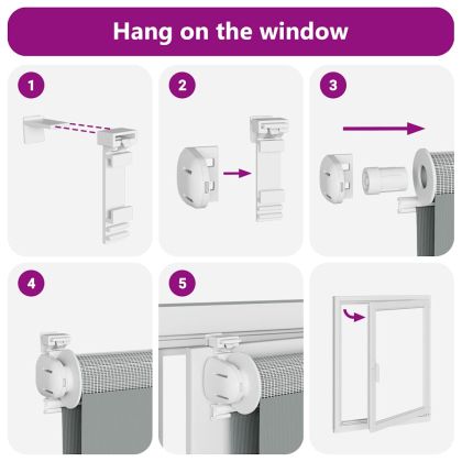 Зеброва щора бял 125x100 см Ширина на плата 120,9 см полиестер