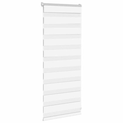 Зеброва щора бял 55x100 см Ширина на плата 50,9 см Полиестер