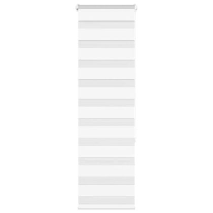 Зеброва щора бял 40x150 см ширина на плата 35,9 см полиестер