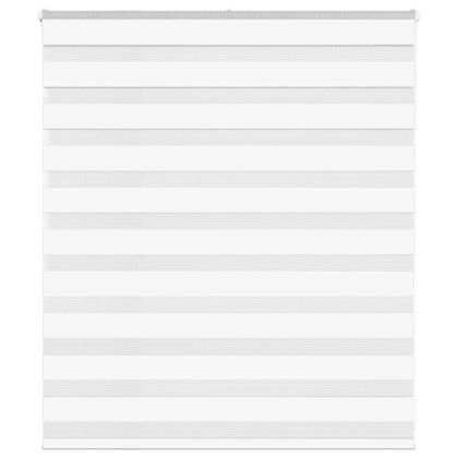 Зеброва щора бял 135x100 см Ширина на плата 130,9 см полиестер