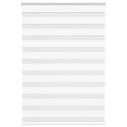 Зеброва щора бял 100x150 см ширина на плата 95,9 cm полиестер