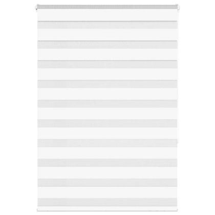 Зеброва щора бял 110x150 см ширина на плата 105,9 см полиестер