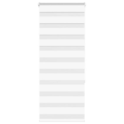 Зеброва щора бял 65x150 см Ширина на плата 60,9 см Полиестер