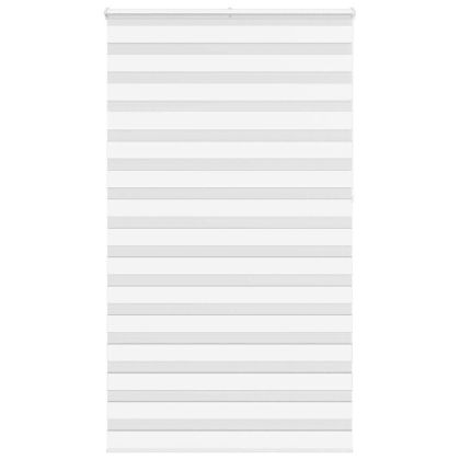 Зеброва щора бял 130x230 см ширина на плата 125,9 см полиестер