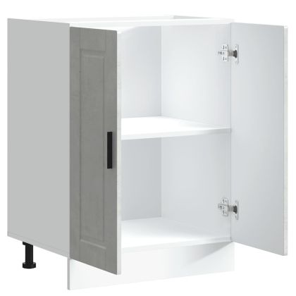 Кухненски шкаф Porto, бетонно сив, инженерно дърво