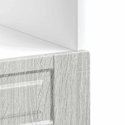 Шкаф за фурна, Porto, сив сонома, инженерно дърво