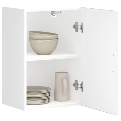 Кухненски стенен шкаф Porto, бял гланц, инженерно дърво