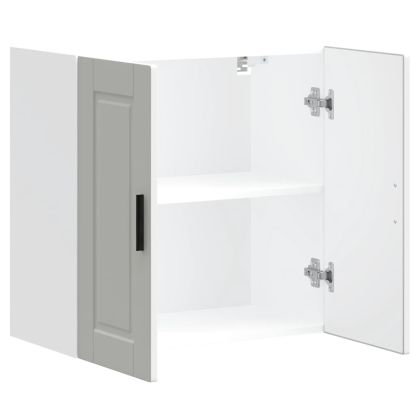 Кухненски стенен шкаф Porto, бял, инженерно дърво