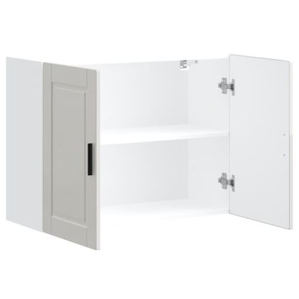 Кухненски стенен шкаф Porto, бял гланц, инженерно дърво