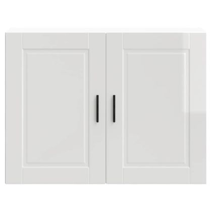 Кухненски стенен шкаф Porto, бял гланц, инженерно дърво