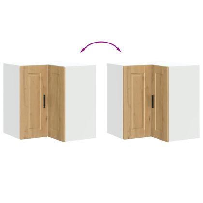 Кухненски стенен ъглов шкаф Porto, дъб артизан, инженерно дърво