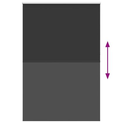 Ролетна щора Blackout черна 160x230см ширина на тъканта 156,6см