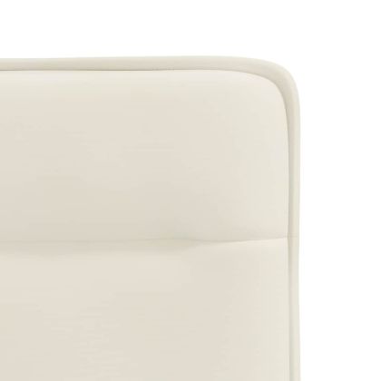 Трапезни столове, 4 бр, кремави, кадифе