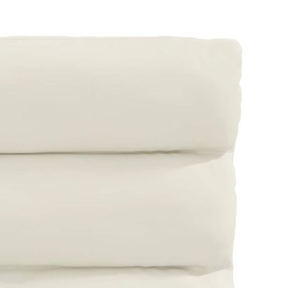 Трапезни столове, 6 бр, кремави, кадифе