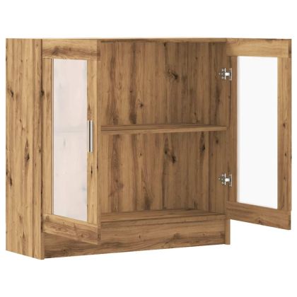 Библиотека, дъб артизан, 82,5x30,5x80 см, инженерно дърво