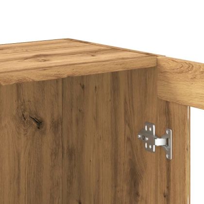 Библиотека, дъб артизан, 82,5x30,5x80 см, инженерно дърво