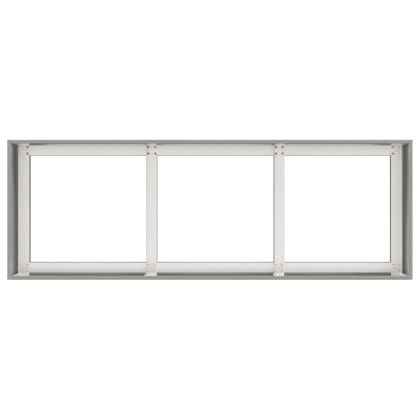 Кашпа, 120x40x40 см, неръждаема стомана