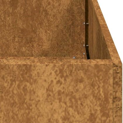 Кашпа, ръждива, 80x40x80 см, патинираща стомана