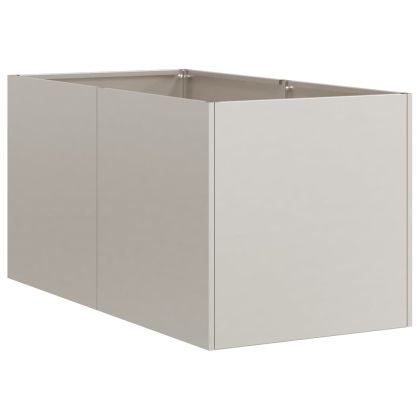 Кашпа, ръждива, 40x80x40 см, патинираща стомана