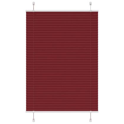 Плисирана щора Бордо червено 85x150 cm Ширина на плата 84,4 cm