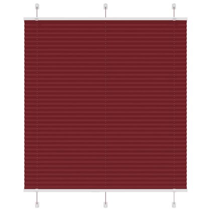 Плисирана щора Бордо червено 120x150 cm Ширина на плата 119,4cm