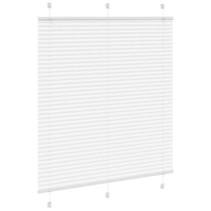 Плисирана щора Бяла 120x150 cm Ширина на плата 119,4 cm