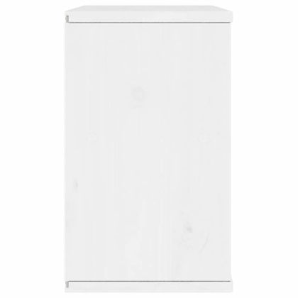 ТВ шкаф с чекмедже ODDA бял 79x24x40 cm масивна дървесина бор