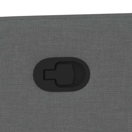 Изправящ реклайнер стол, тъмносив, текстил