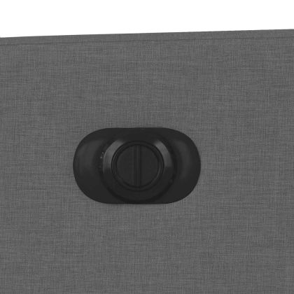 Електрически масажен реклайнер стол, тъмносив, текстил