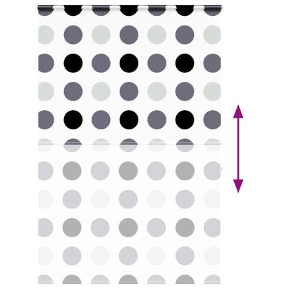 Ролетна щора за душ с касета 160x240 см Ширина на плата 156 см