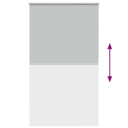 Ролкова щора Blackout Светло сиво 135x230 см Ширина на плата
