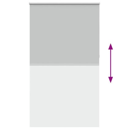 Ролкова щора Blackout Светло сиво 125x230 cm Ширина на плата