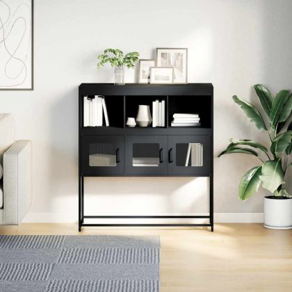 Бюфет, антрацит, 100,5x39x107 см, студеновалцувана стомана