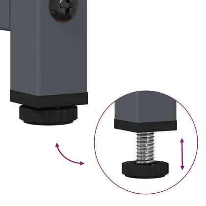 Бюфет, антрацит, 100,5x39x107 см, студеновалцувана стомана