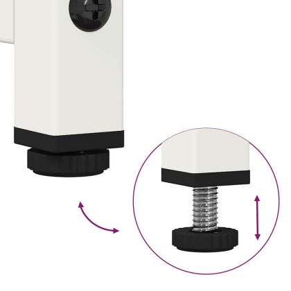 Висока дъска бяла 36x39x123 cm Студено валцувана стомана