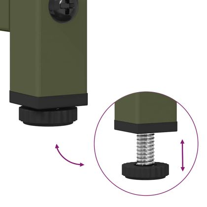 ТВ шкаф маслиненозелен 68x39x60,5 cm Студено валцувана стомана
