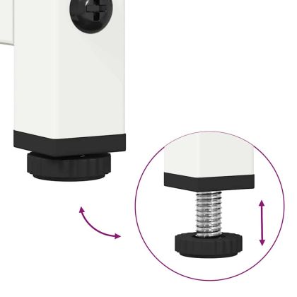 ТВ шкаф бял 100,5x39x60,5 cm студено валцувана стомана