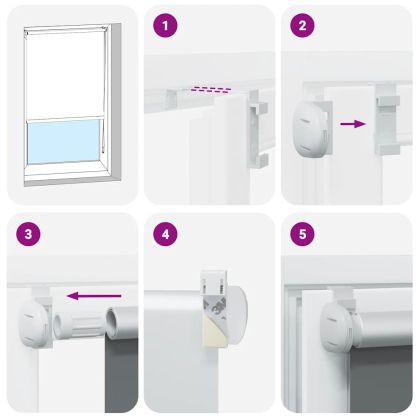 Ролетна щора Blackout жълт 70x150 см ширина на тъканта 65,7см