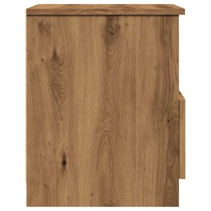 Нощни шкафчета, 2 бр, дъб артизан, 40x40x50 см, инженерно дърво