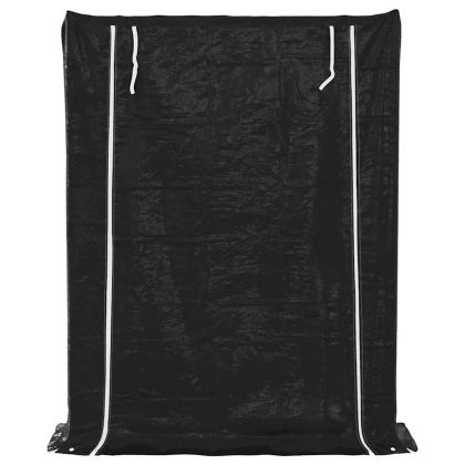 vidaxL Стойка за дърва за огрев с дъждобран, 150x40x200 см