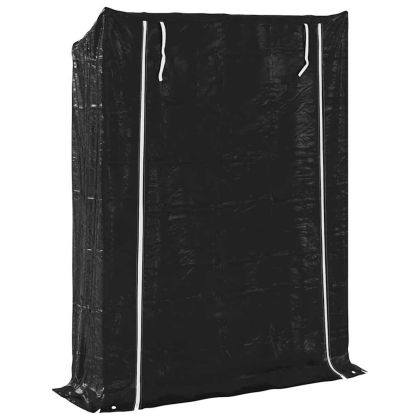 vidaxL Стойка за дърва за огрев с дъждобран, 150x40x200 см