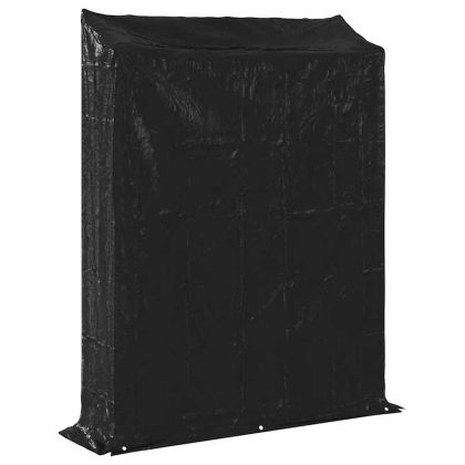 vidaxL Стойка за дърва за огрев с дъждобран, 150x40x200 см